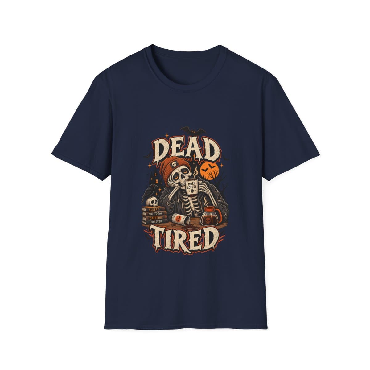 Dead Tired Skeleton Coffee T-Shirt - photo 7 of 18