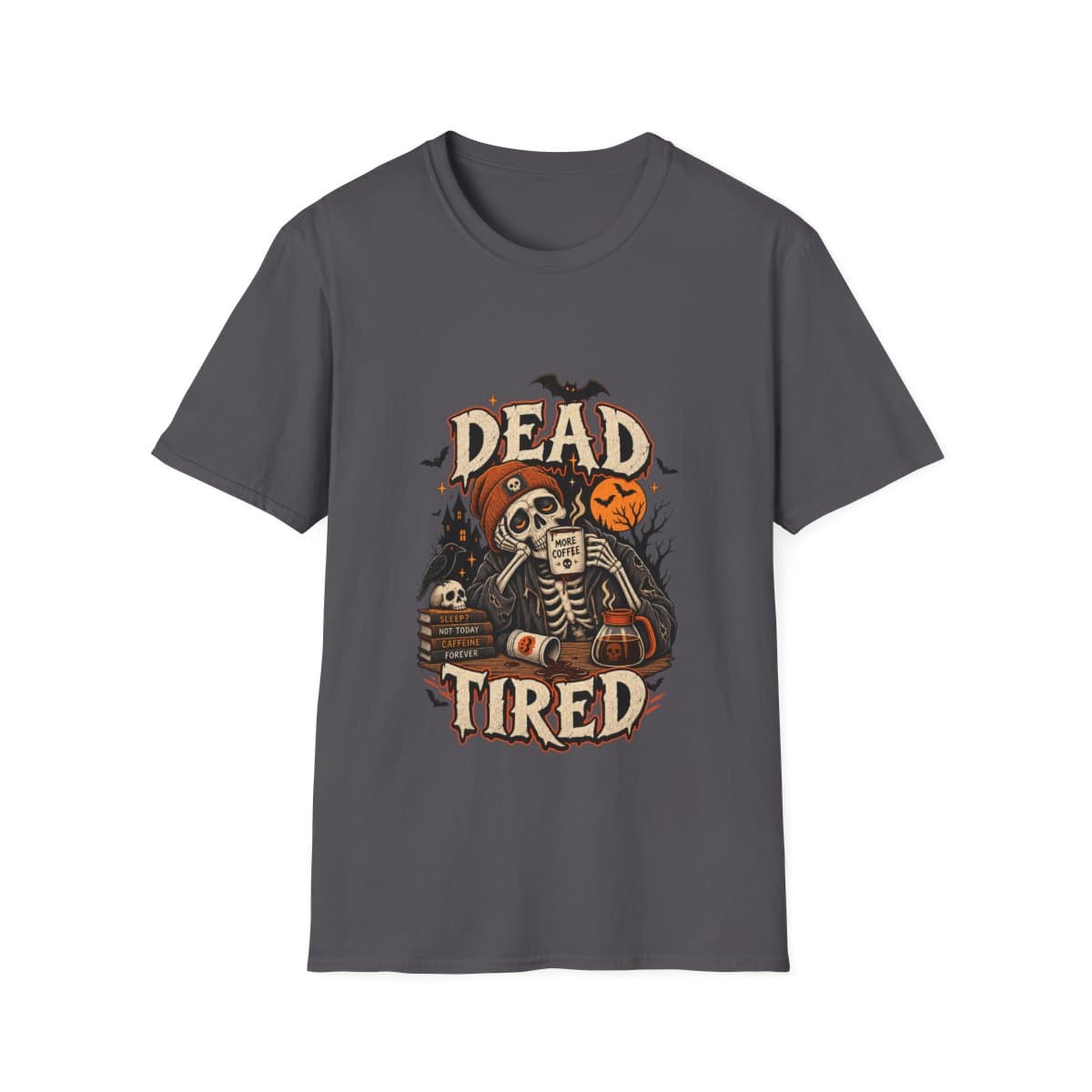 Dead Tired Skeleton Coffee T-Shirt - photo 10 of 18