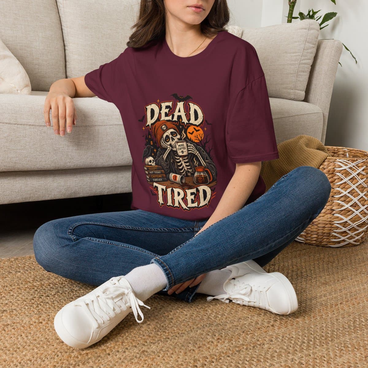 Dead Tired Skeleton Coffee T-Shirt - photo 18 of 18