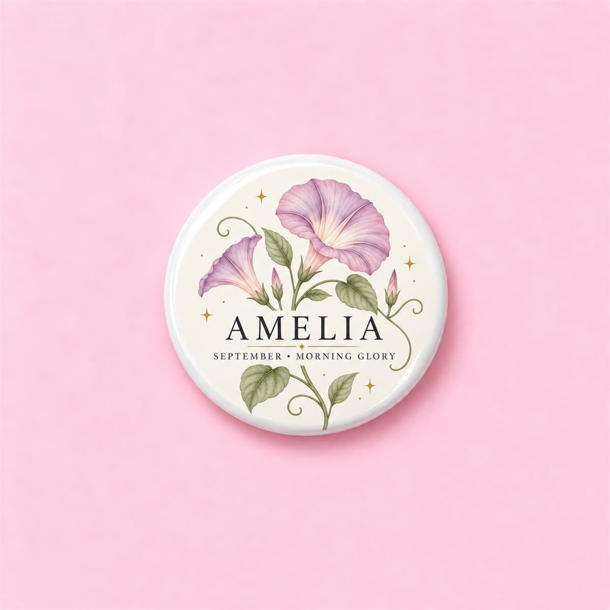 Personalised Birth Flower Pin Badge in the UK - photo 2 of 7