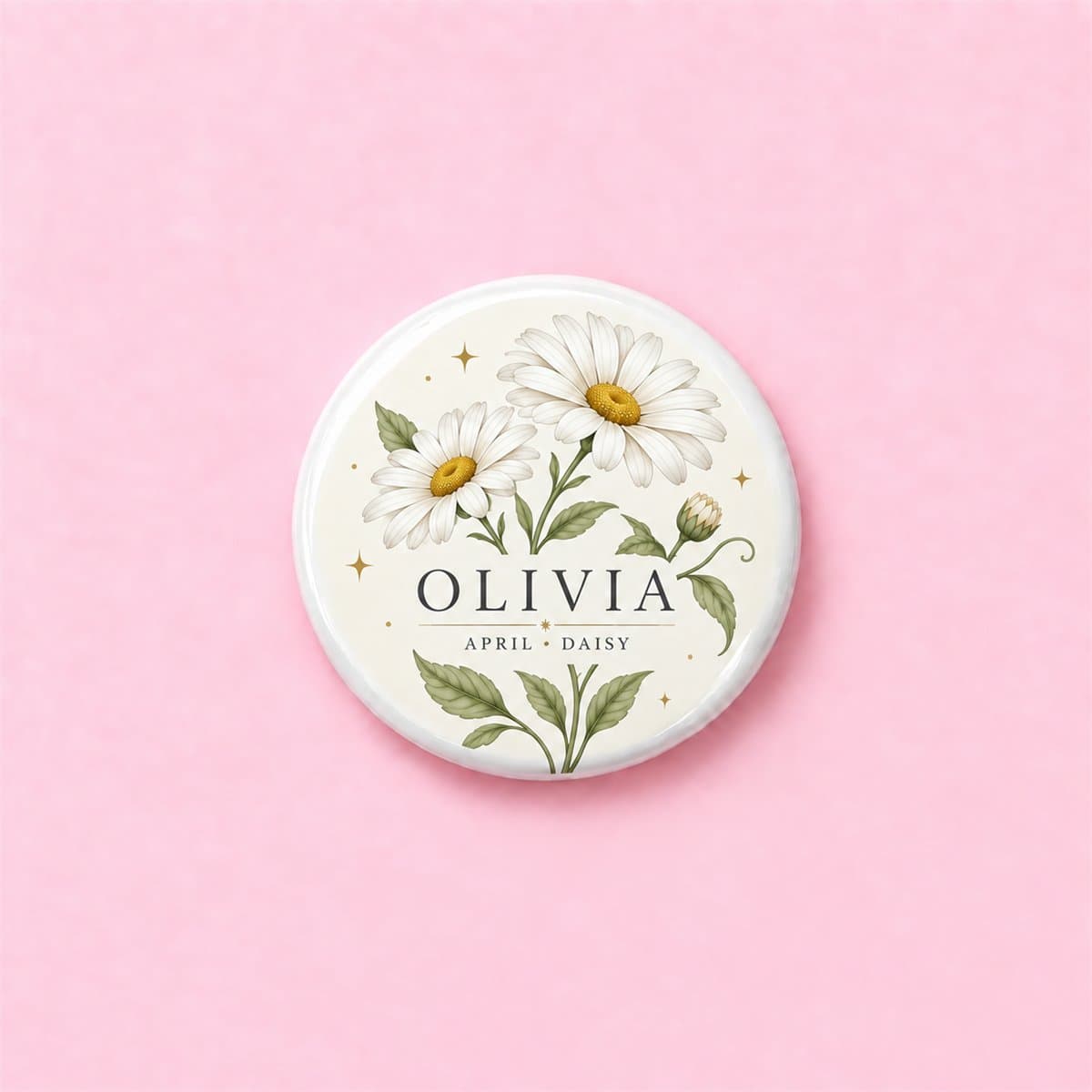 Personalised Birth Flower Pin Badge in the UK - photo 3 of 7