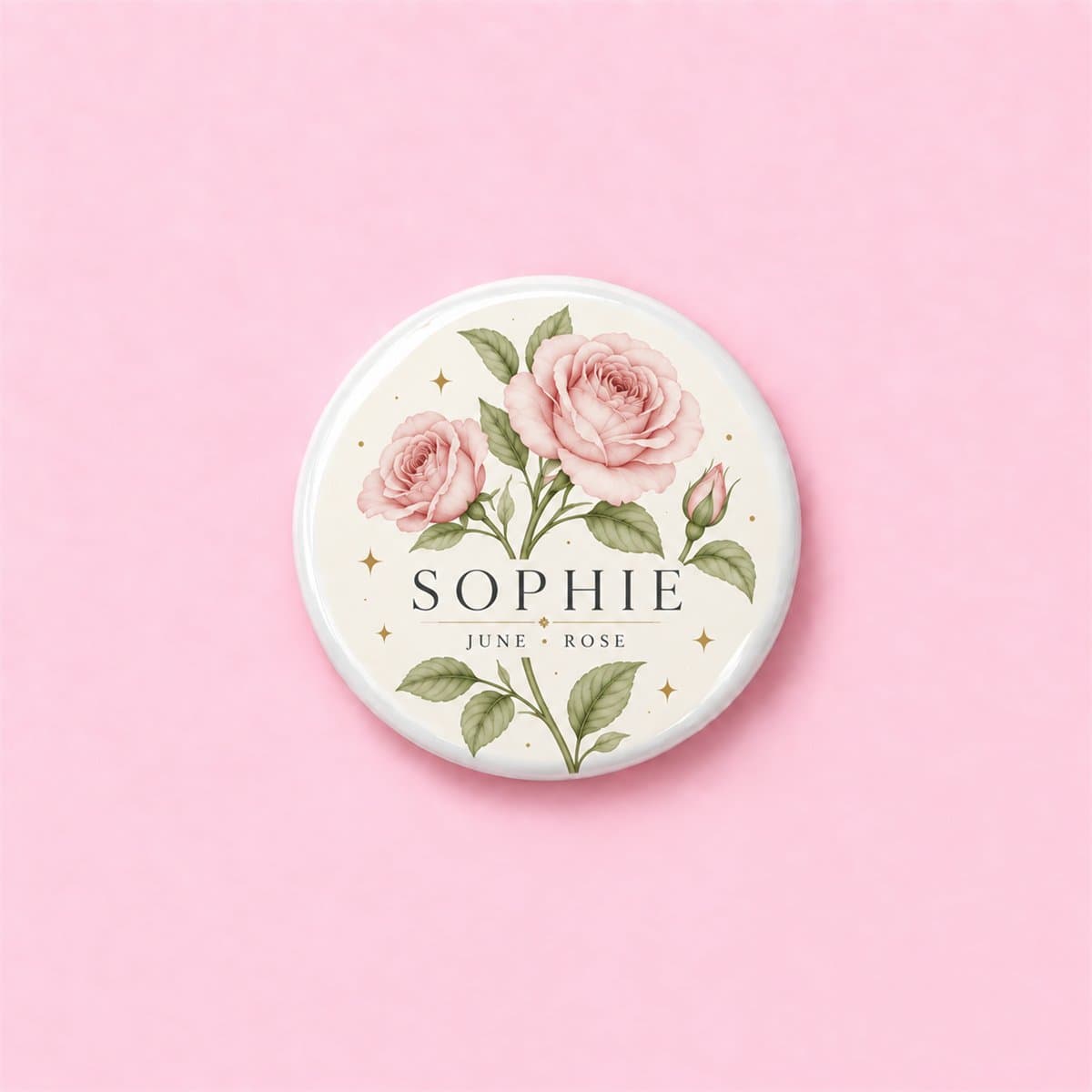 Personalised Birth Flower Pin Badge in the UK - photo 4 of 7