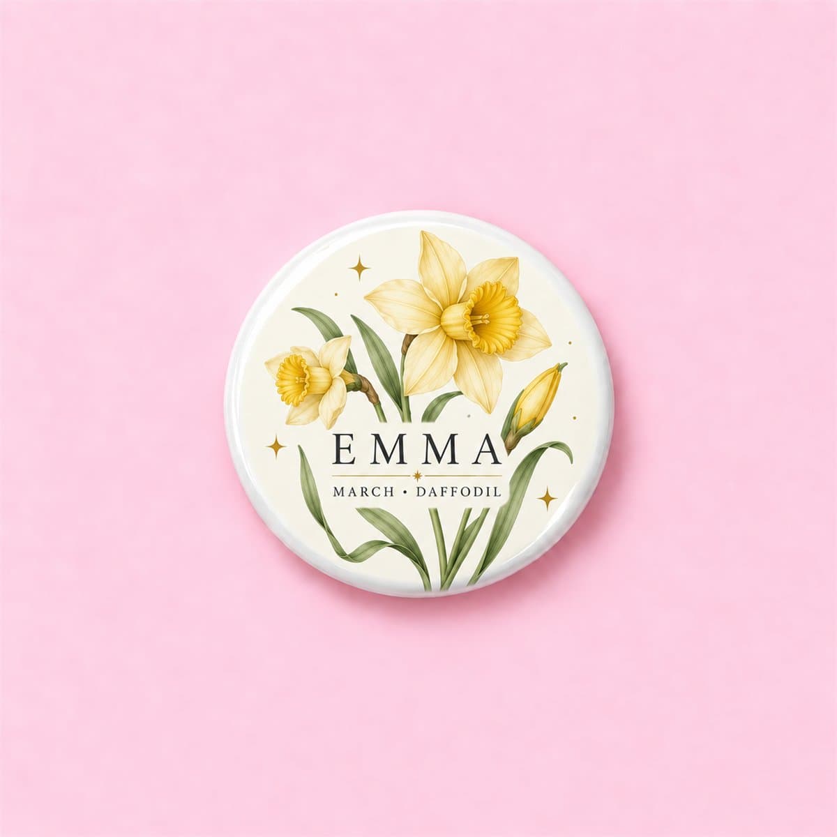 Personalised Birth Flower Pin Badge in the UK - photo 5 of 7