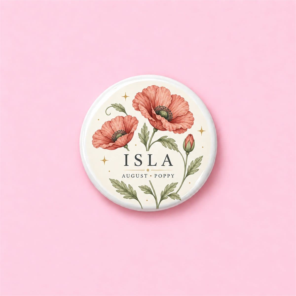 Personalised Birth Flower Pin Badge in the UK - photo 6 of 7