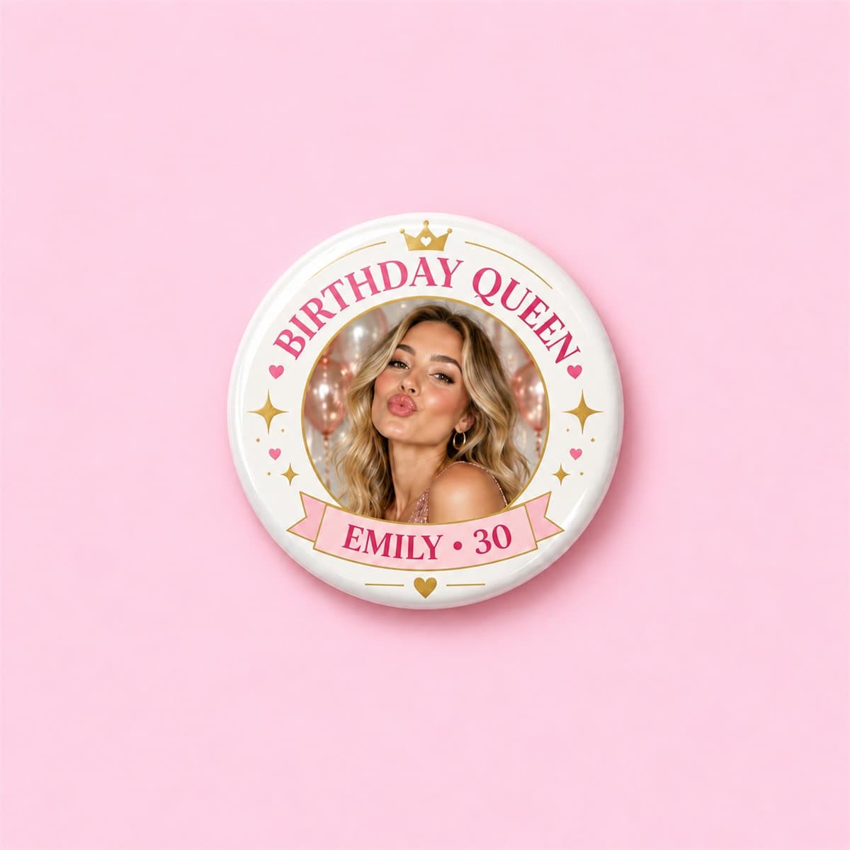 Custom Photo Birthday Pin Badge in the UK - photo 3 of 7