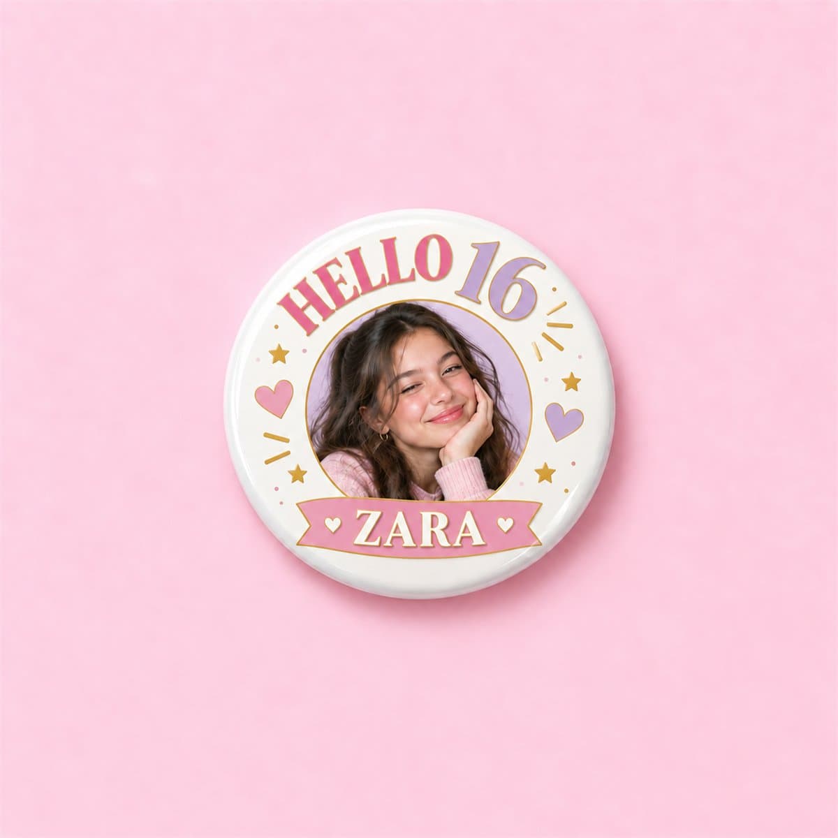 Custom Photo Birthday Pin Badge in the UK - photo 5 of 7