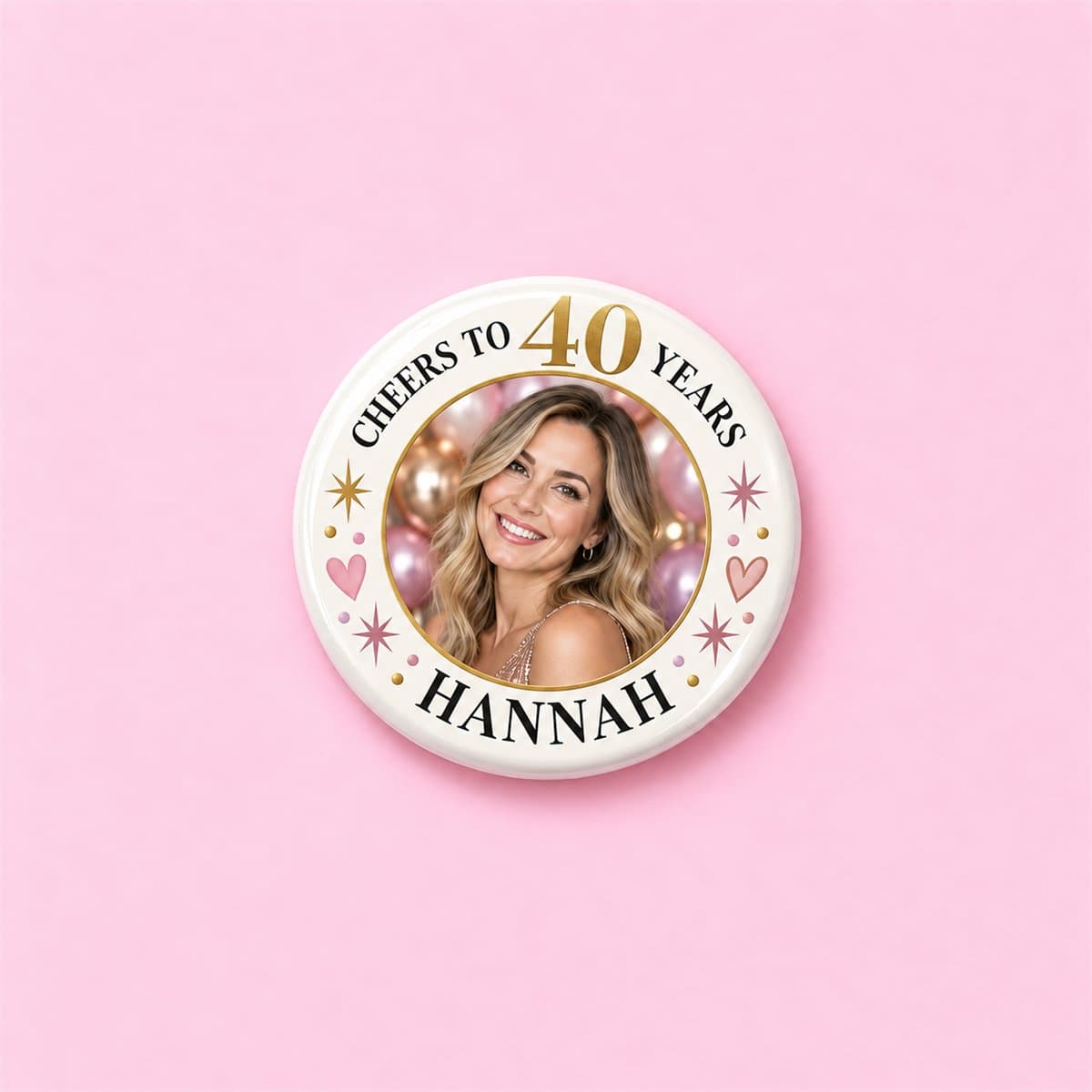 Custom Photo Birthday Pin Badge in the UK - photo 7 of 7