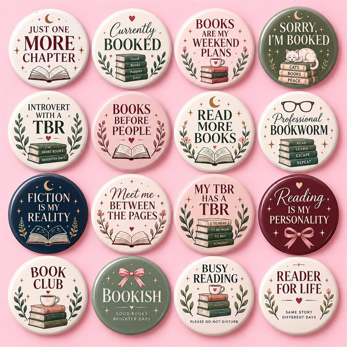 Book Lover Pin Badges in Pakistan | 16 Designs - photo 2 of 8