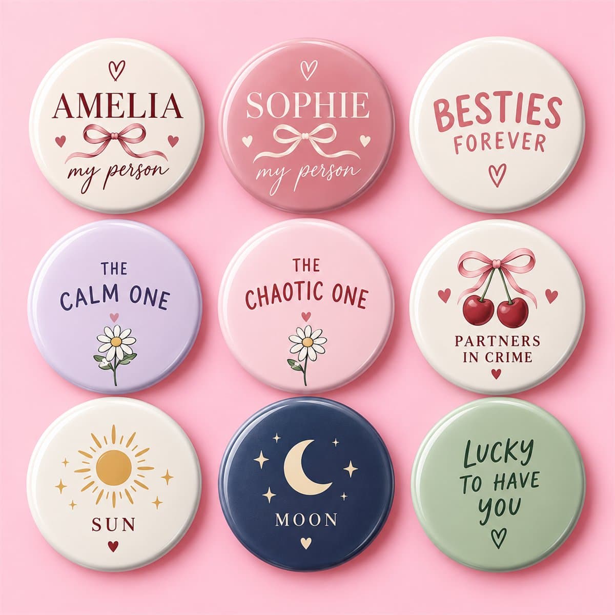 Personalized Best Friend Pin Badges in Pakistan - photo 1 of 6