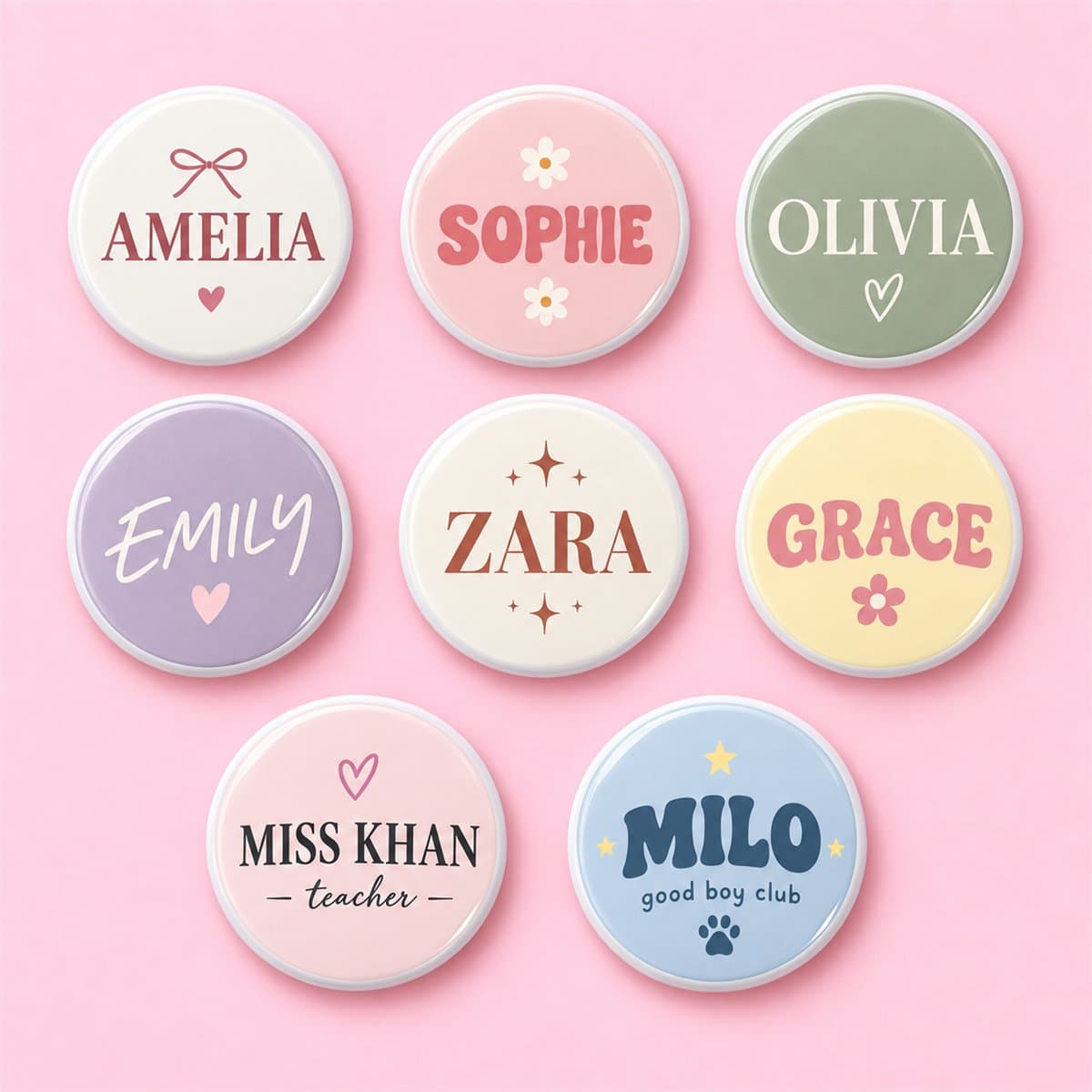 Personalized Name Pin Badge in Pakistan | 8 Styles - photo 2 of 10