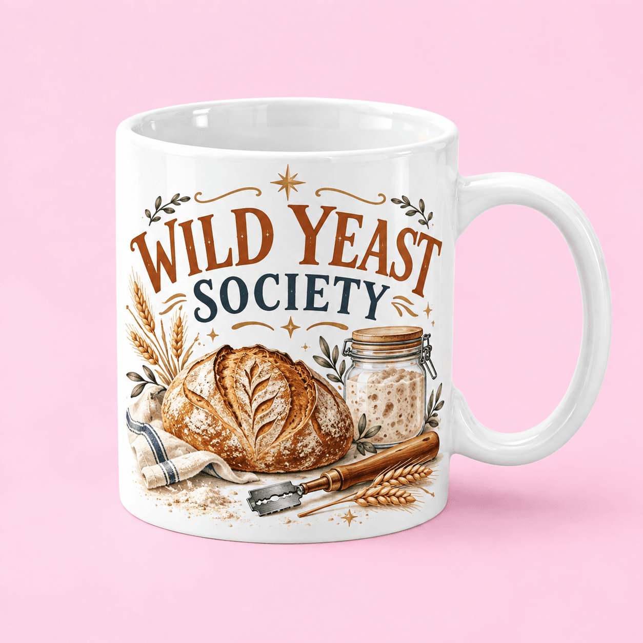 Wild Yeast Society Mug in Pakistan | Baker Gift
