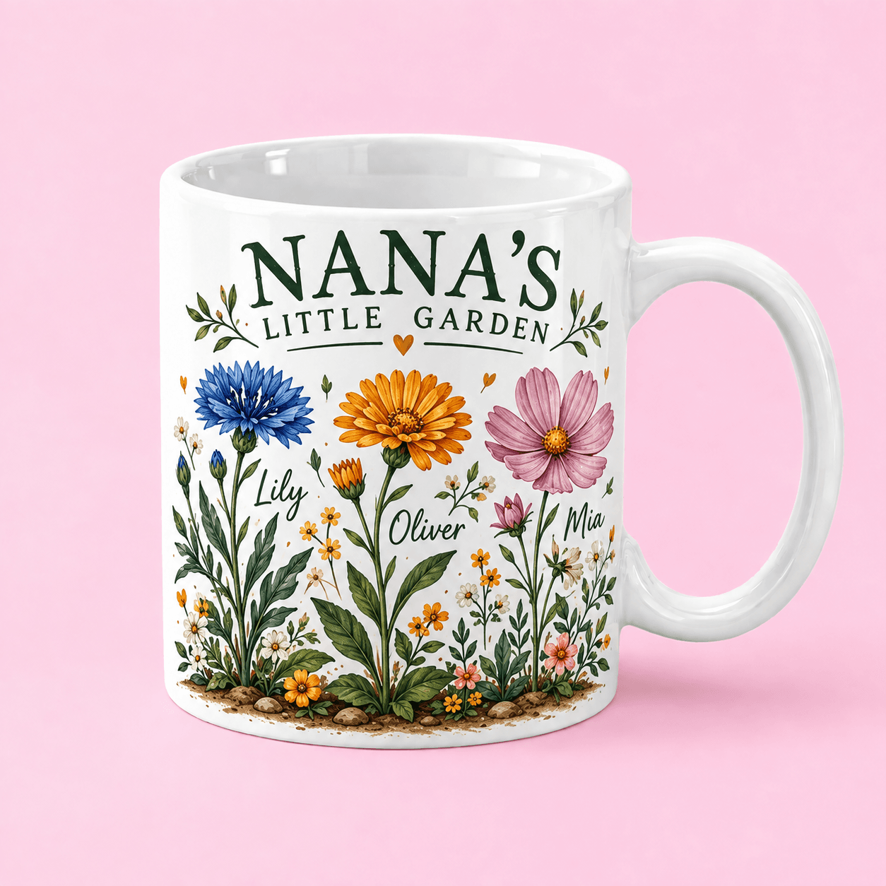 Personalized Nana's Garden Mug in Pakistan