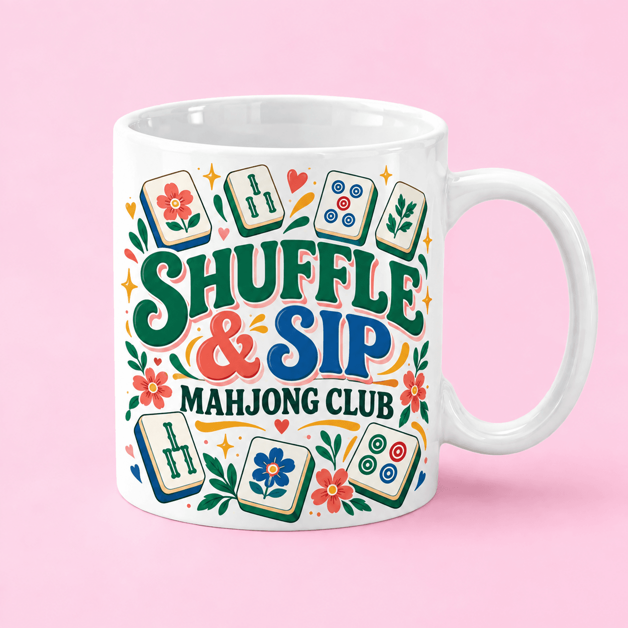 Shuffle and Sip Mahjong Mug in Pakistan