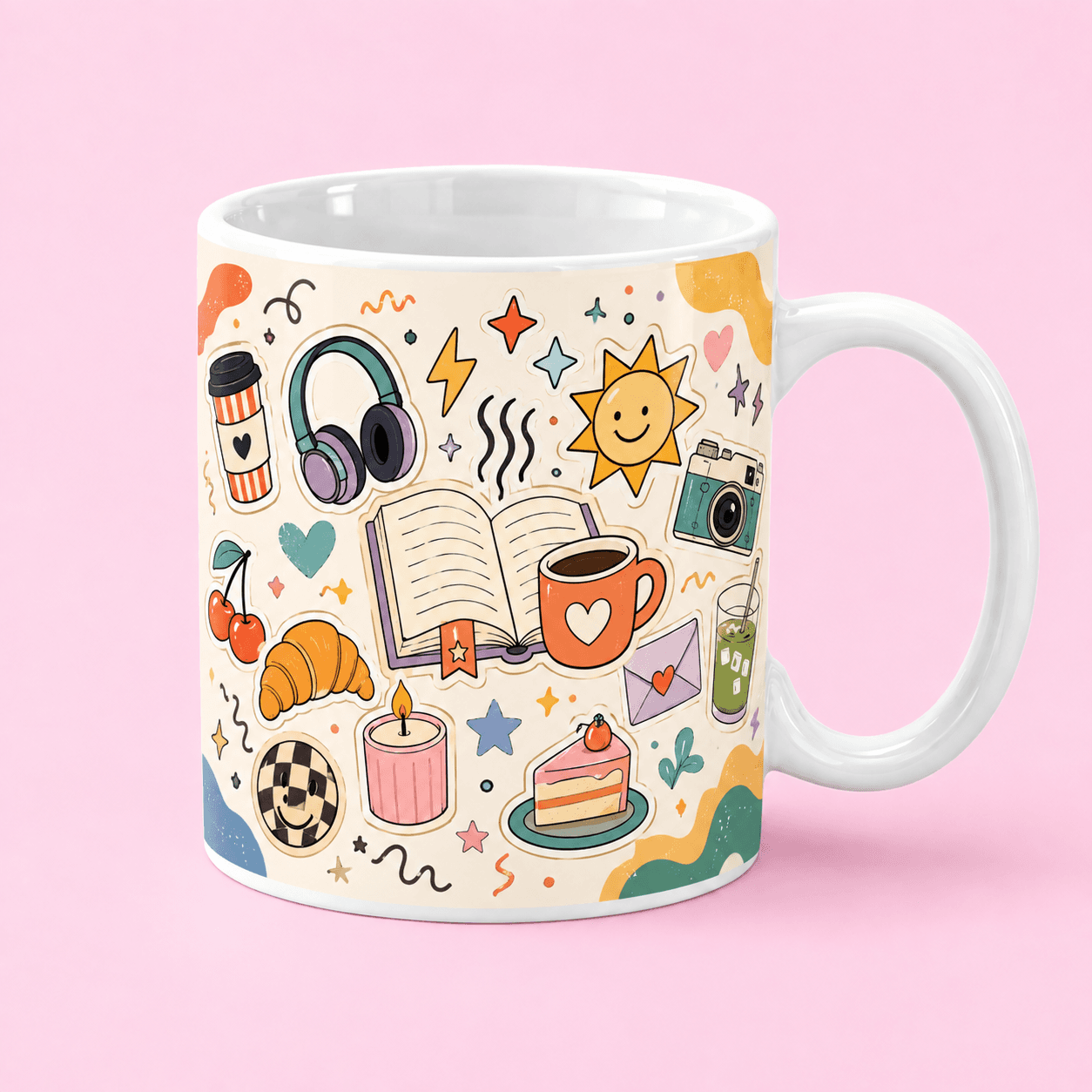 Cozy Hobby Doodle Mug in Pakistan
