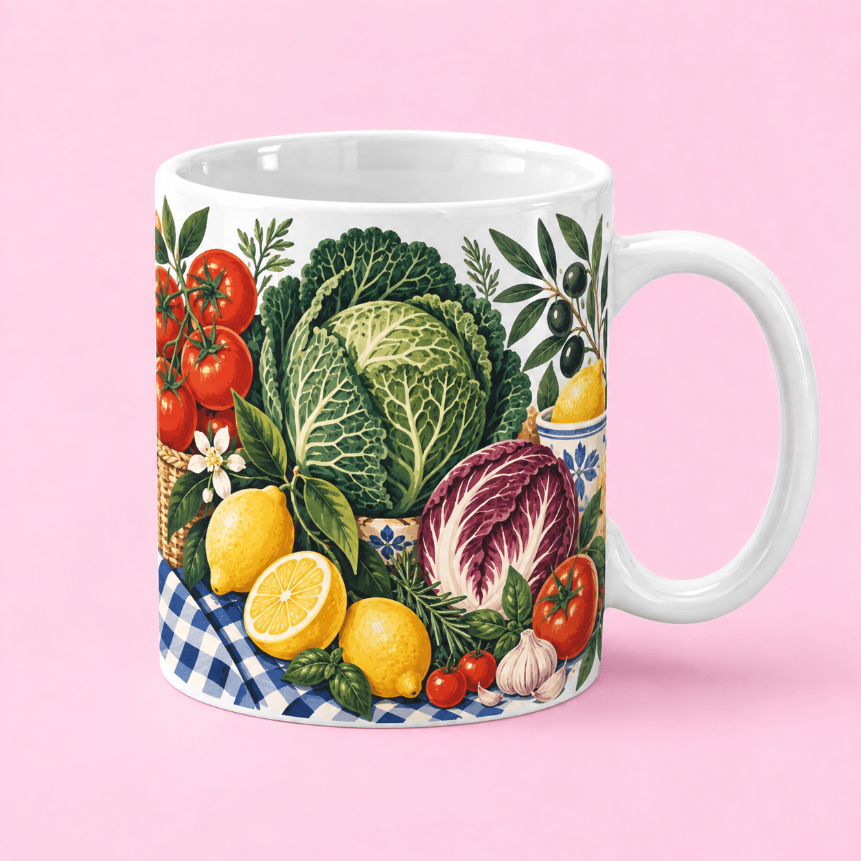 Garden Produce Pattern Mug in Pakistan