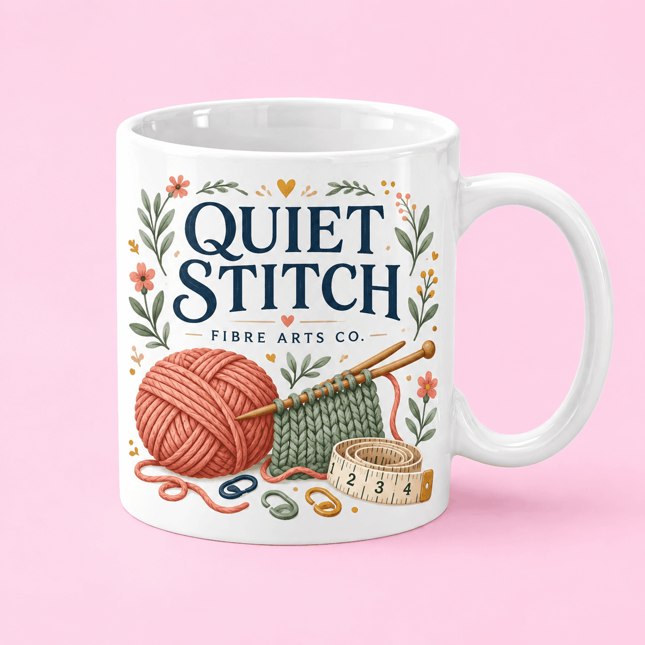 Quiet Stitch Fibre Arts Mug in the US
