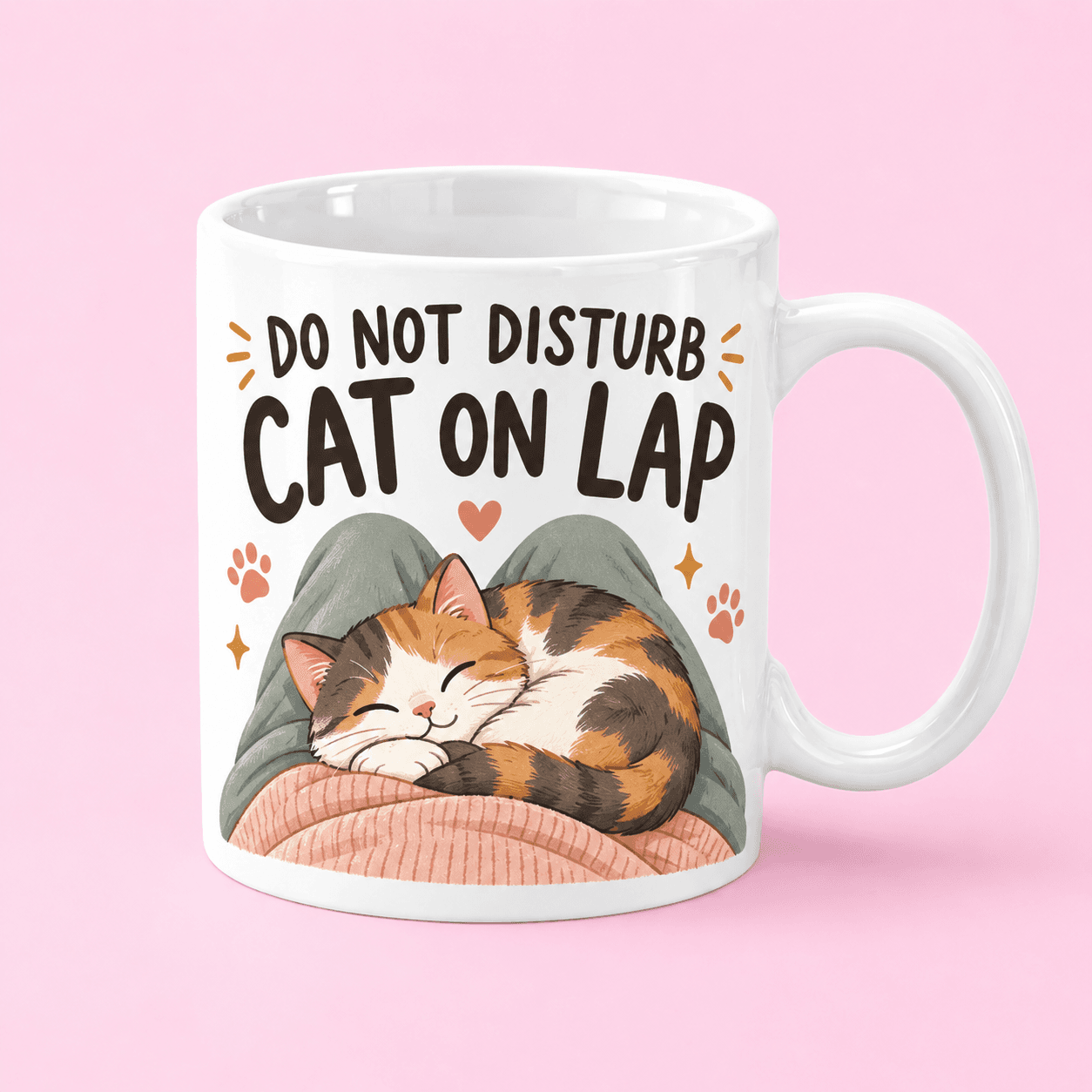 Do Not Disturb Cat on Lap Mug in the US