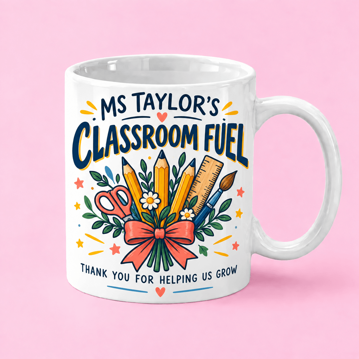 Personalized Teacher Classroom Fuel Mug in the US