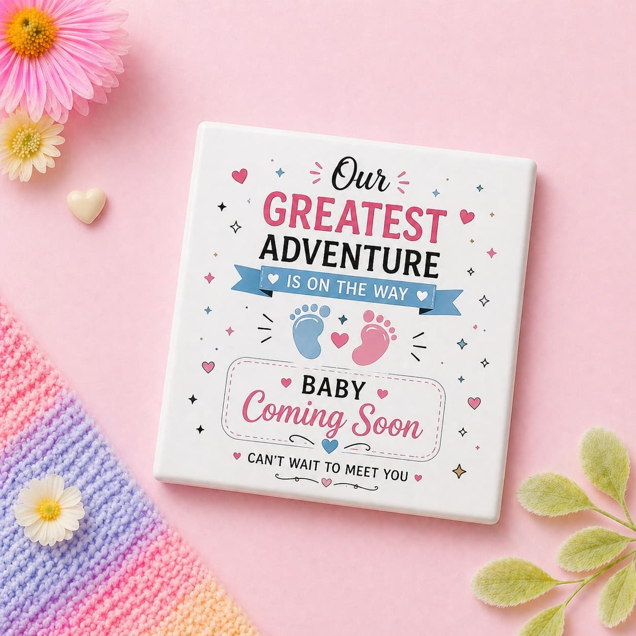 Baby Announcement Magnet image 1