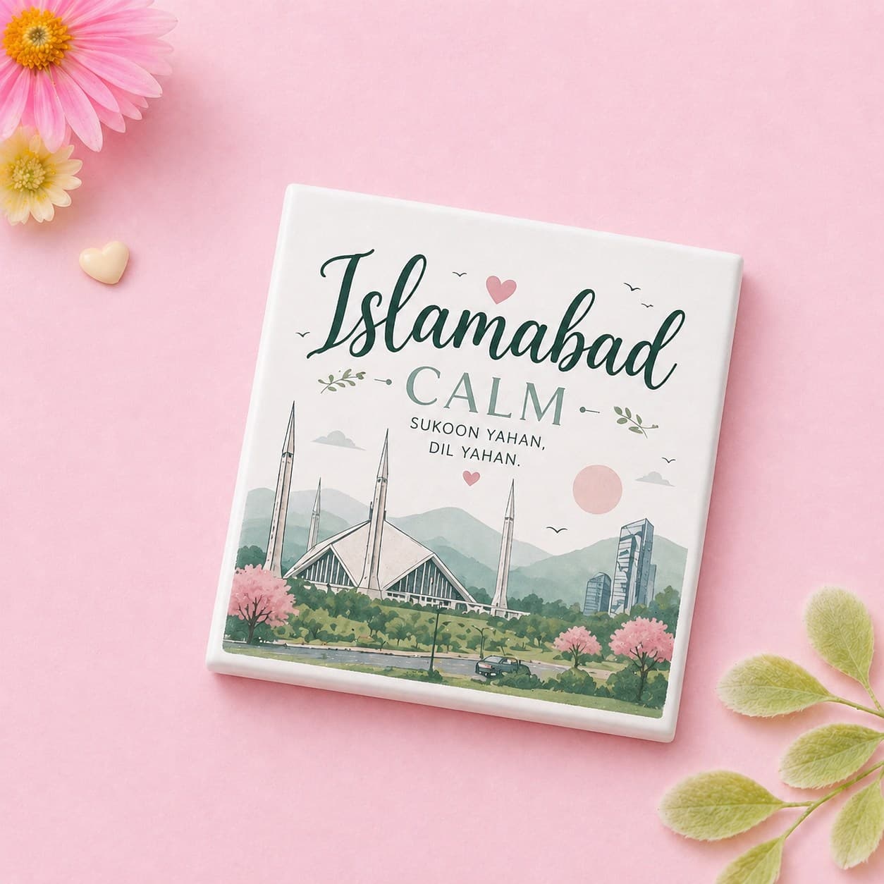 Islamabad Calm Fridge Magnet image 1