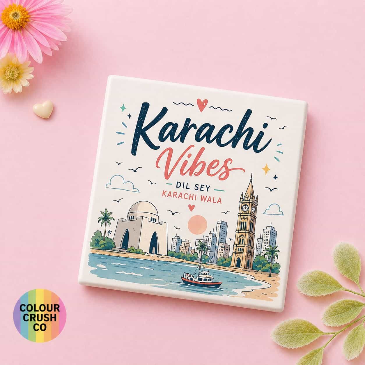 Karachi Vibes Fridge Magnet Design 2