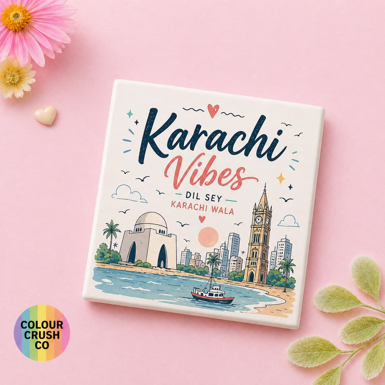 Karachi Vibes Fridge Magnet Design 2 image 1
