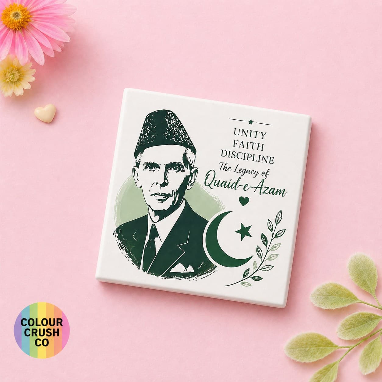 Quaid-e-Azam Portrait Fridge Magnet Design 2 image 1