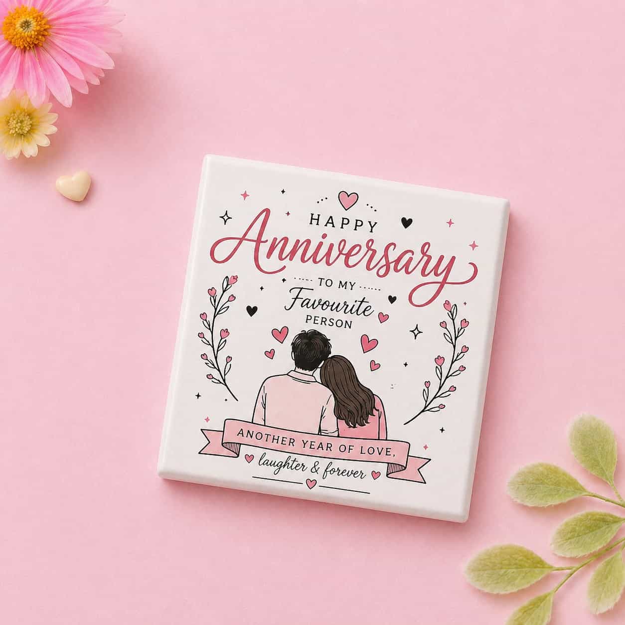 Anniversary Couple Fridge Magnet