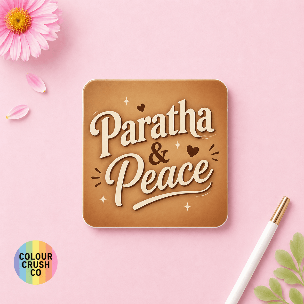 Paratha & Peace Coaster image 1