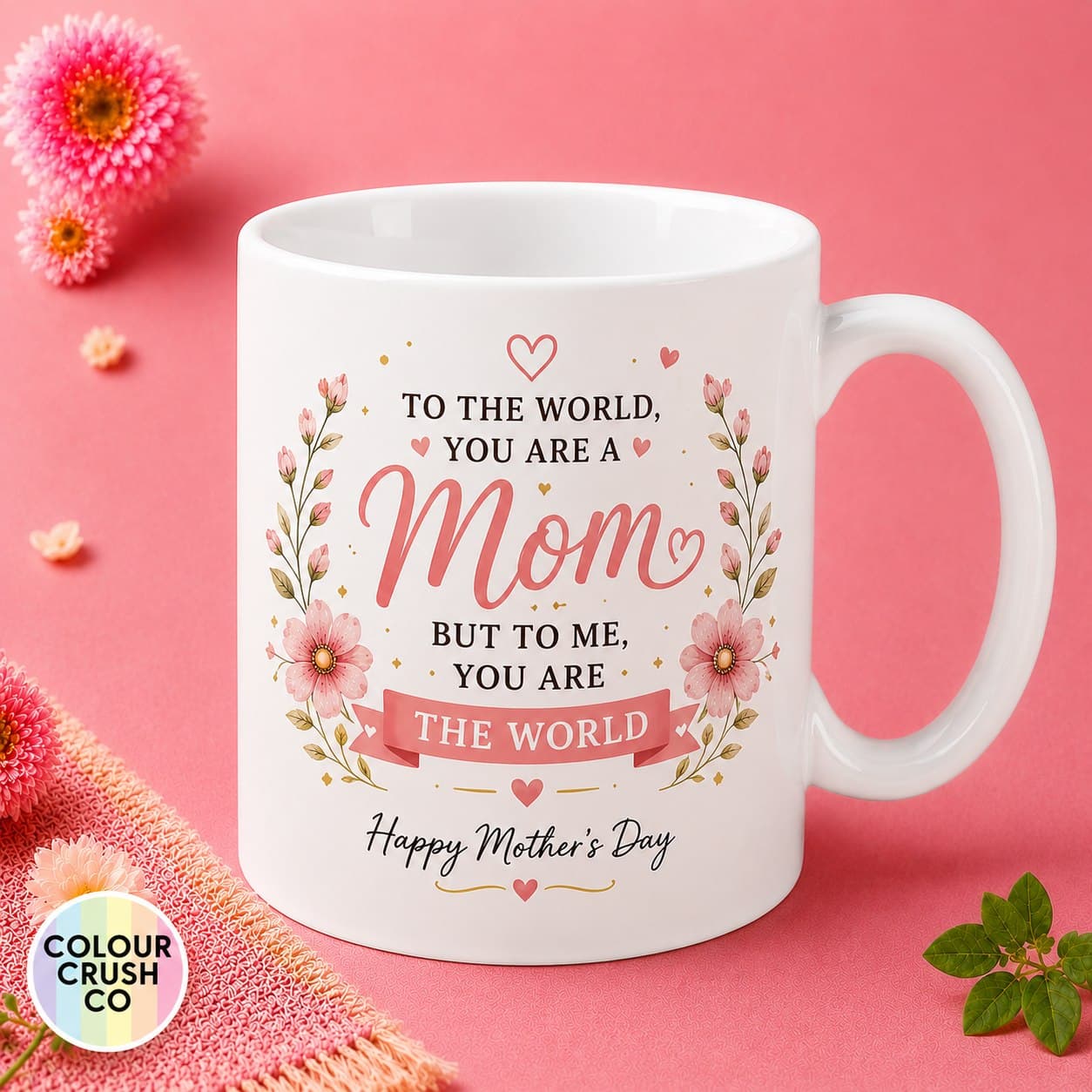 To Me You Are The World Mom Mug image 1