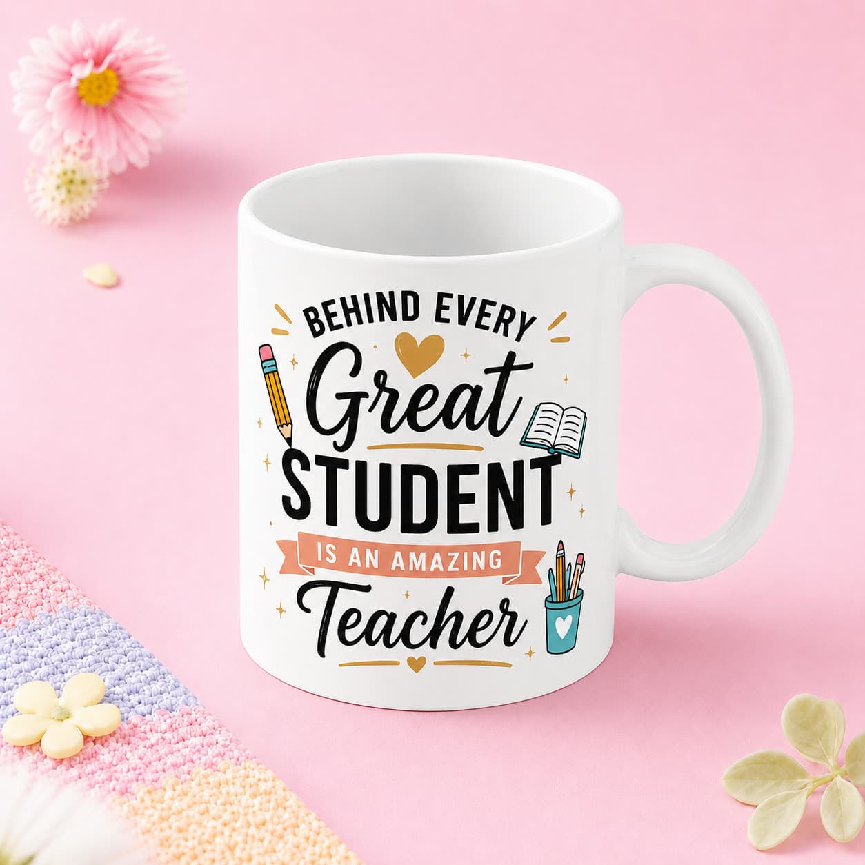 Behind Every Great Student Teacher Mug image 1