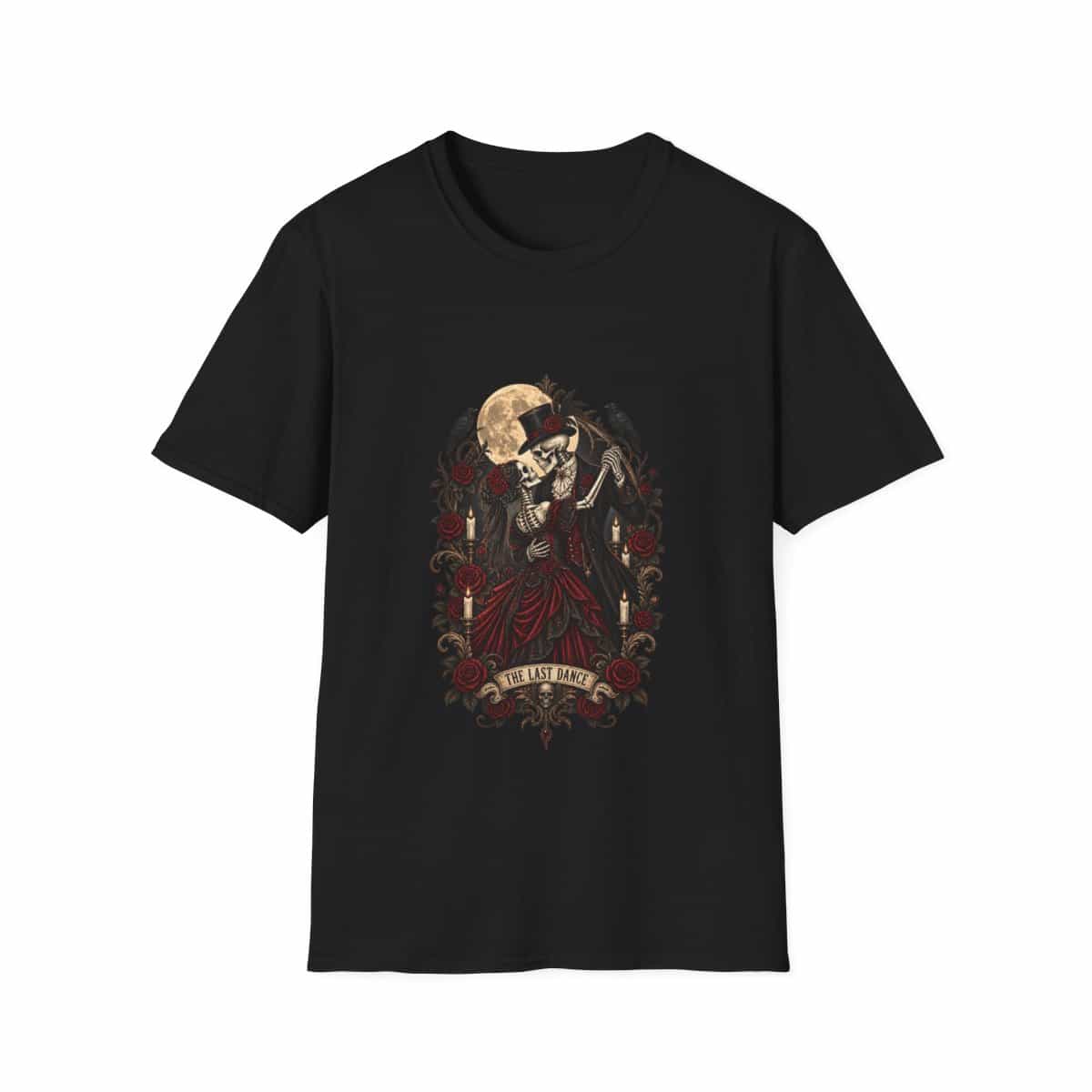 The Last Dance Gothic Skeleton Waltz T-Shirt - Black