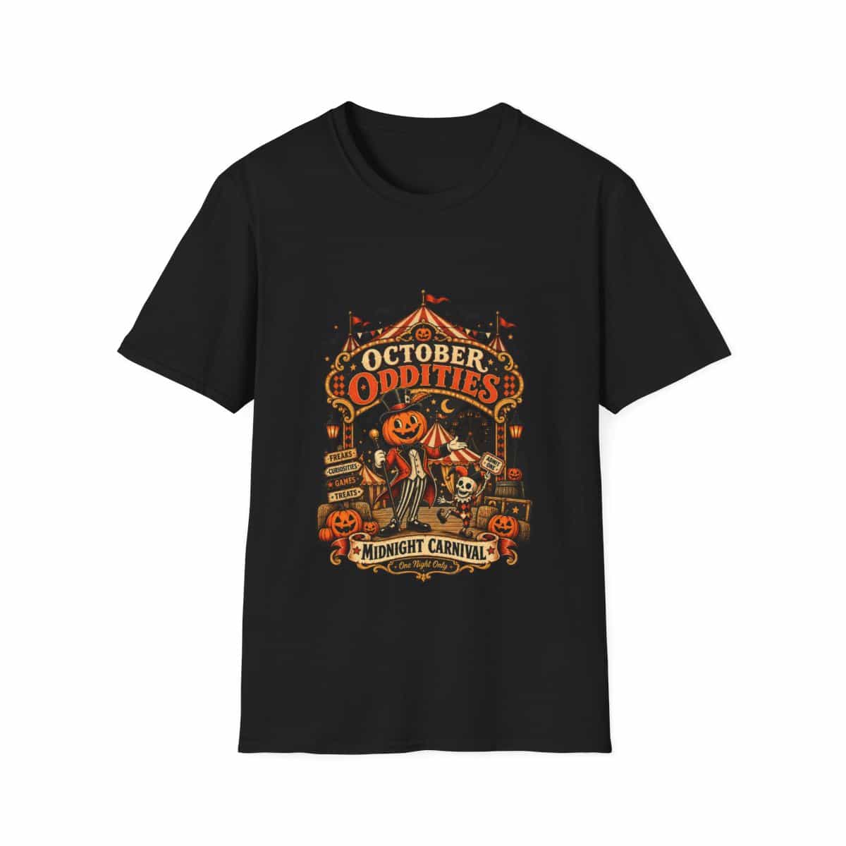 October Oddities Midnight Carnival T-Shirt - Black