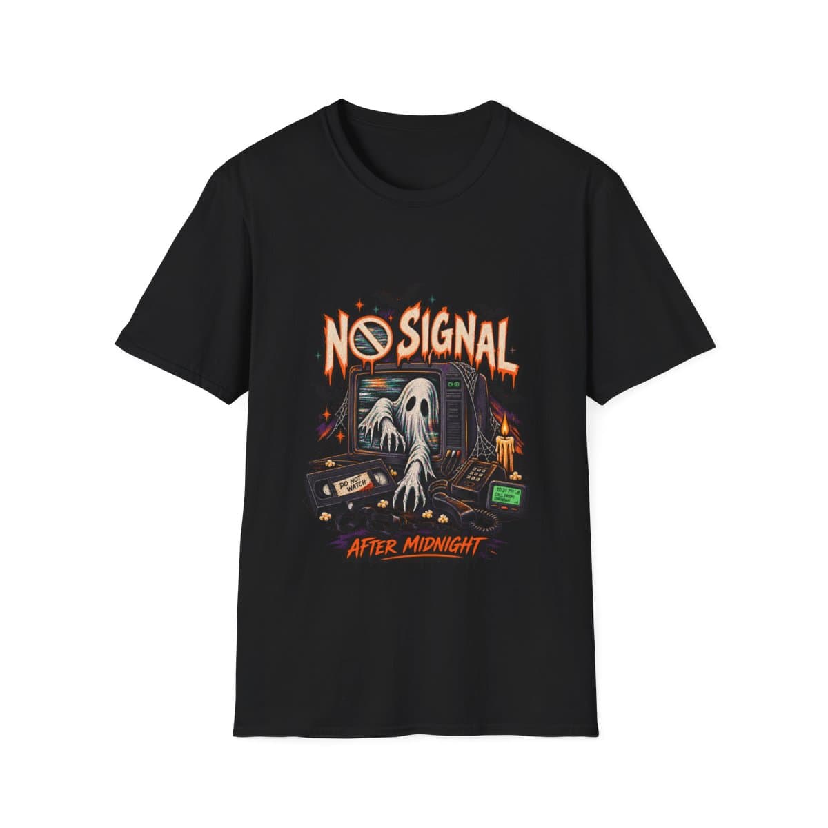 No Signal Haunted TV After Midnight T-Shirt - photo 1 of 18