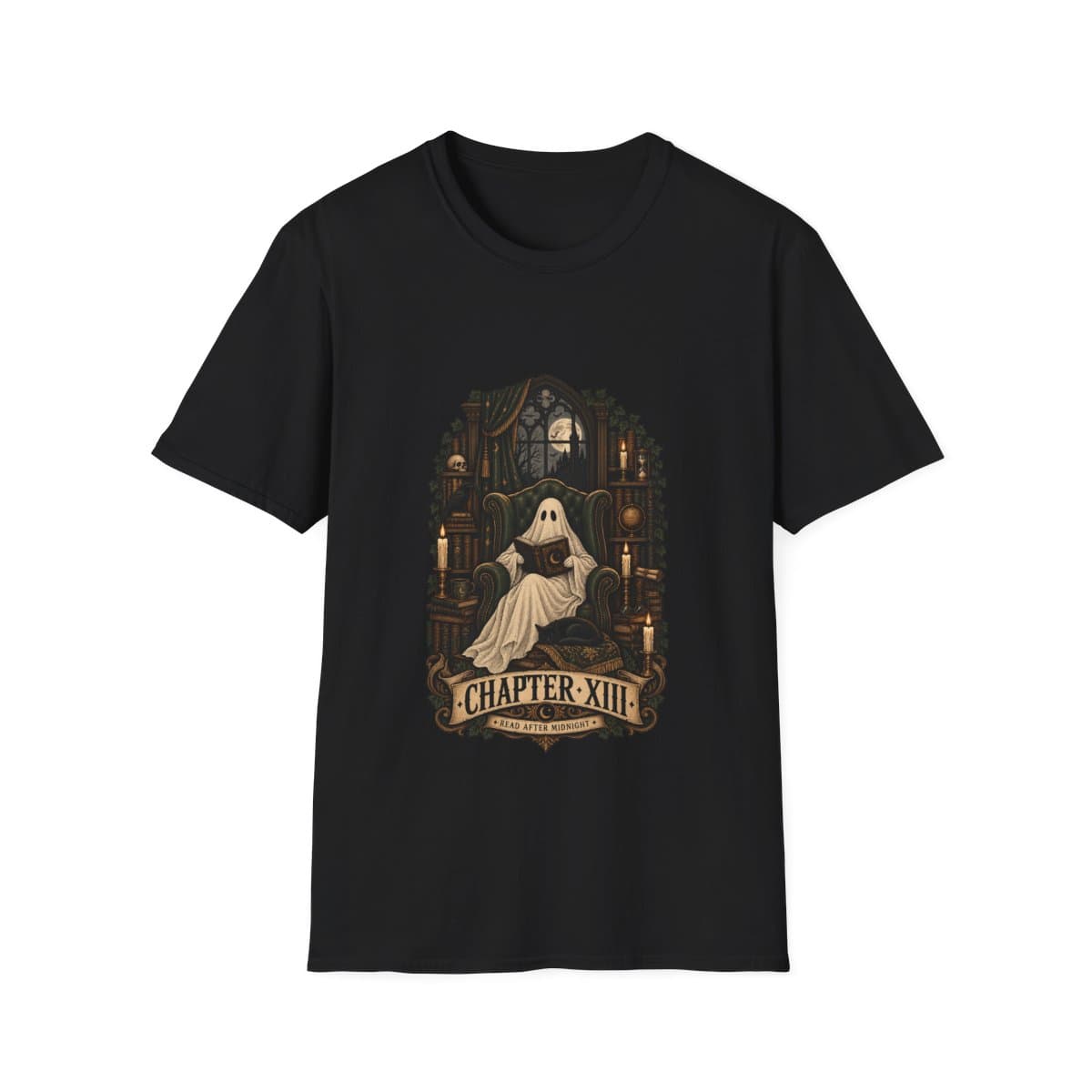 Ghostly Midnight Library Chapter T-Shirt - photo 1 of 18