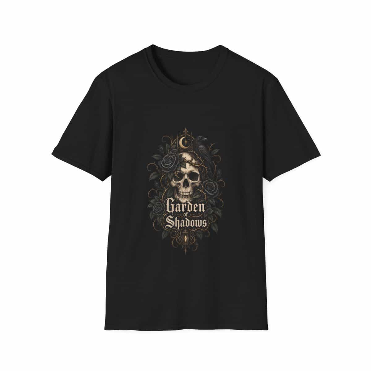 Garden of Shadows Gothic Emblem T-Shirt - Black