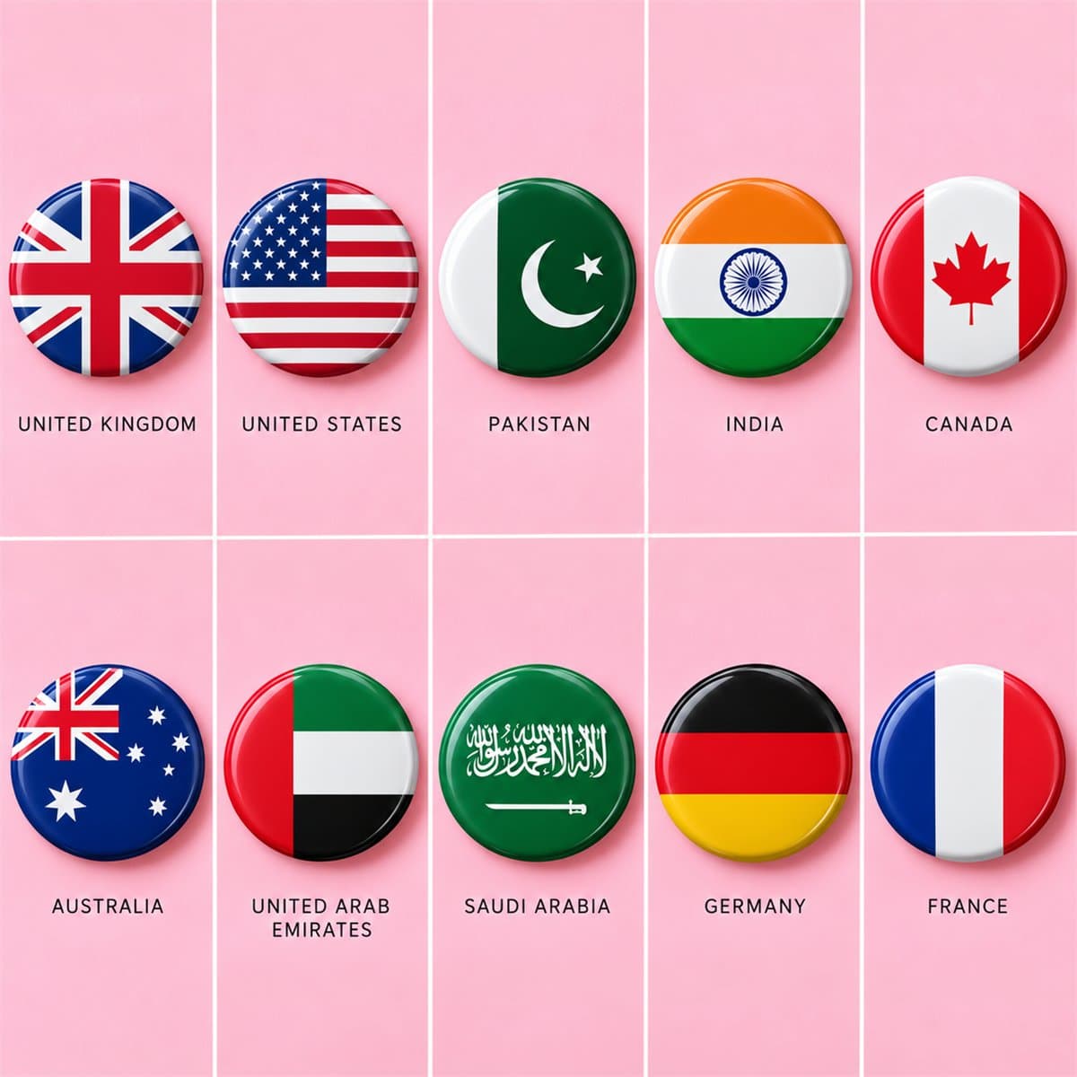 Country Flag Pin Badges in Pakistan | 30 Designs - photo 1 of 3