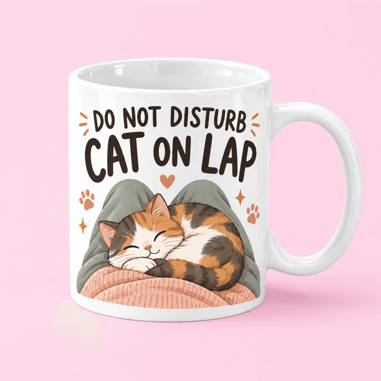 Do Not Disturb Cat on Lap Mug