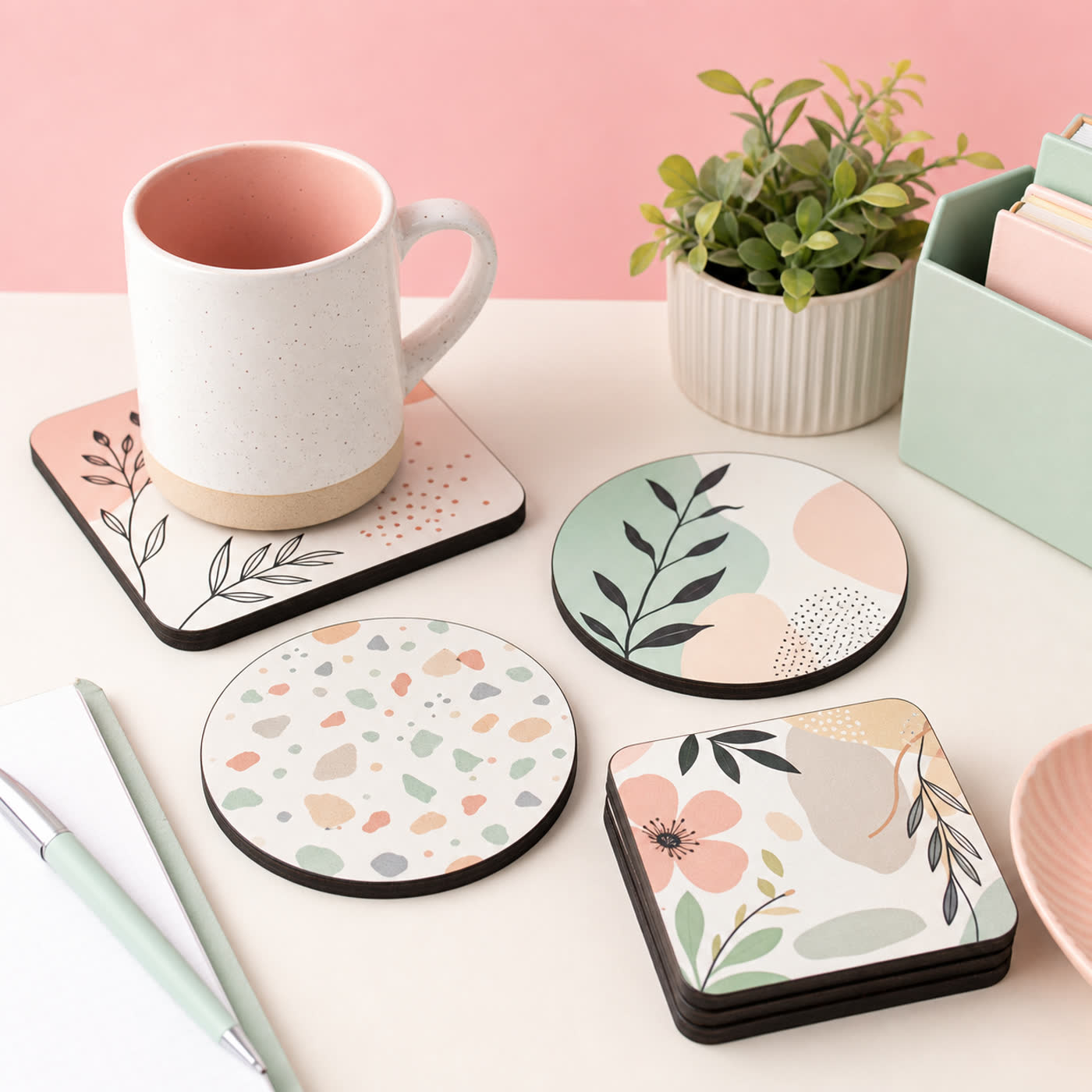 Custom Coaster Gift Ideas in Pakistan: Chai Tables, Desk Coasters & Shape Guide